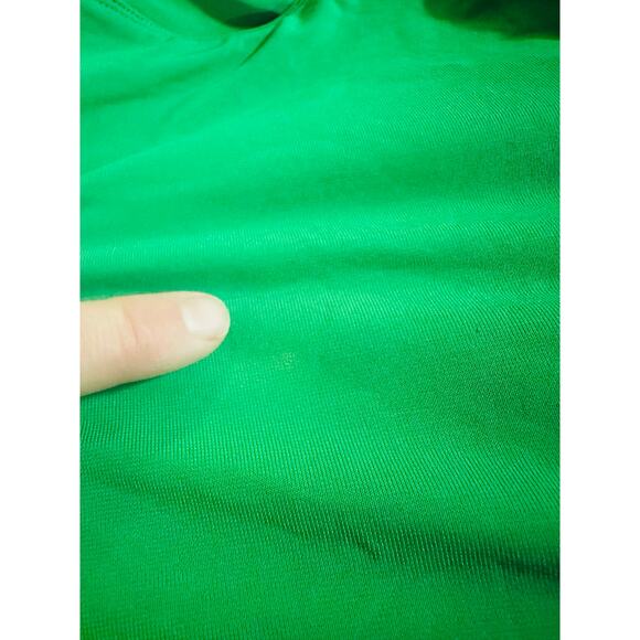 A.L.C. Adeline Green Asymmetrical Hemline Long Sleeves Dress Size Medium - Picture 10 of 10